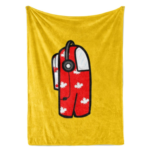 Among Us Hemp Leaves Fusion Look Plush Fleece Blanket