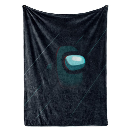 Among Us Liner Embossed Space Plush Fleece Blanket