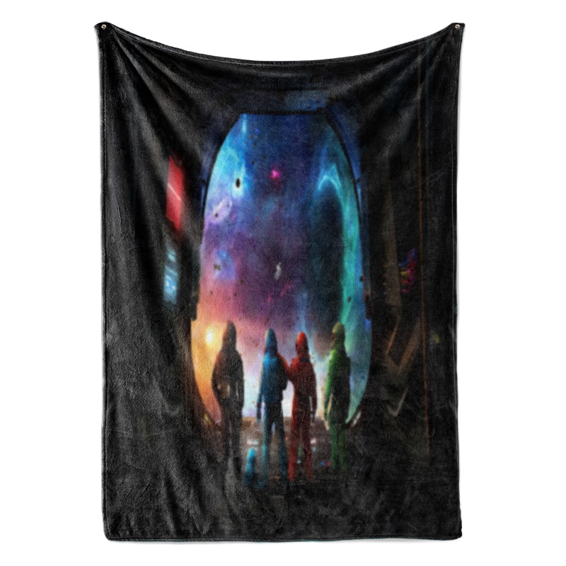 Among Us into The Deep Space Plush Fleece Blanket