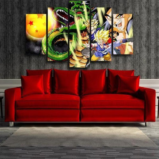 Anime Saiyan 3D Printed Saiyan Anime Canvas Collection