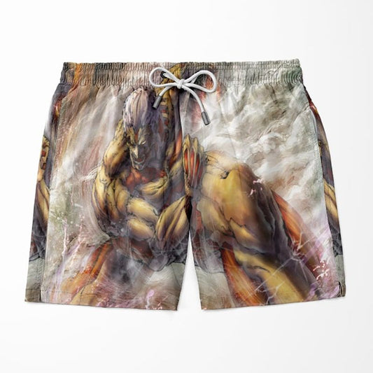 Attack on Titan Armored Titan Smoke Punch Shingeki no Kyojin Shorts