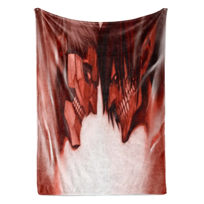 Armored Titan Attack Titan Face Off Attack on Titan Blanket