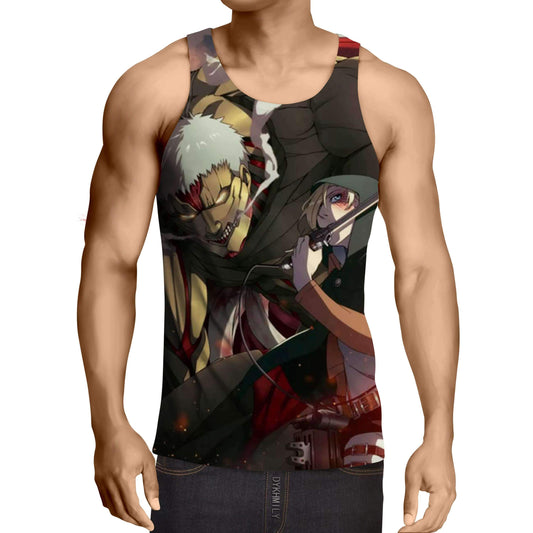 Shingeki no Kyojinn Armored Titan Casual Attack on Titan Tank Top