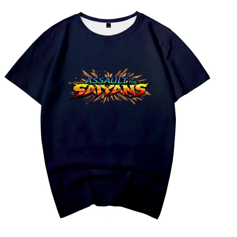 Assault of Saiyans Dark Brushed Dragon Ball T-Shirt