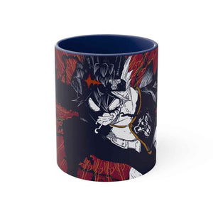 Asta Black Clover Accent Coffee Mug