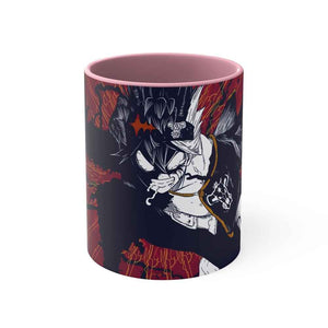 Asta Black Clover Accent Coffee Mug