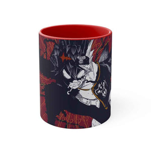 Asta Black Clover Accent Coffee Mug