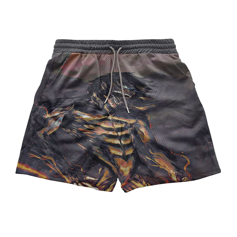 Attack on Titan Rage Brushed Mesh shorts