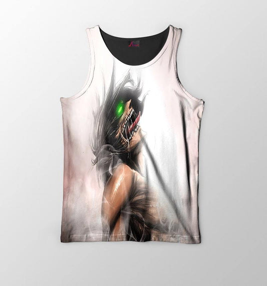 Attack Titan Screaming Art Embossed Shingeki no Kyojin Tank Top