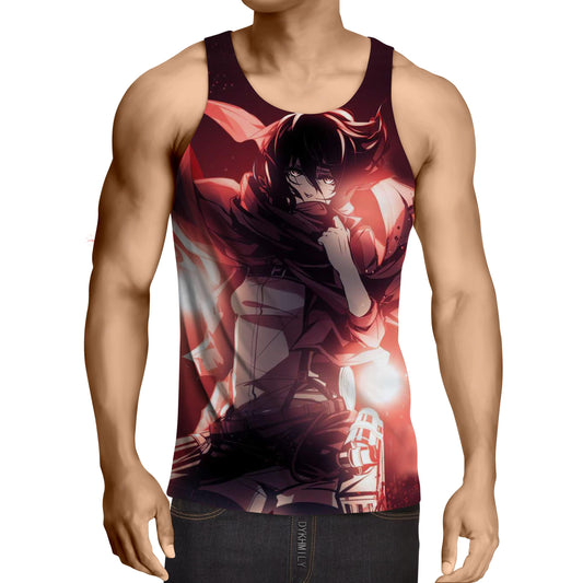 Attack on Titan Mikasa Ackerman Blazing Shingeki no Kyojin Tank Top