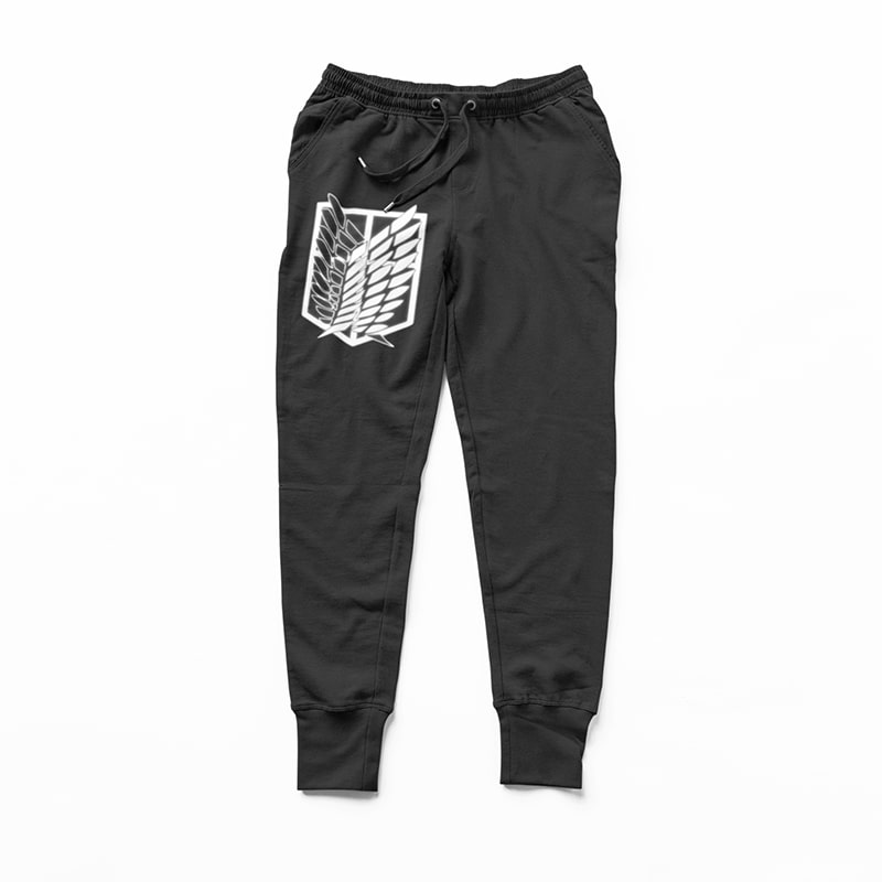 Attack on Titan Classic Emblem Look Sweatpants Joggers-Joggers-Activewear,Attack On Titan,Attack on Titan joggers,Joggers,Sweatpants
