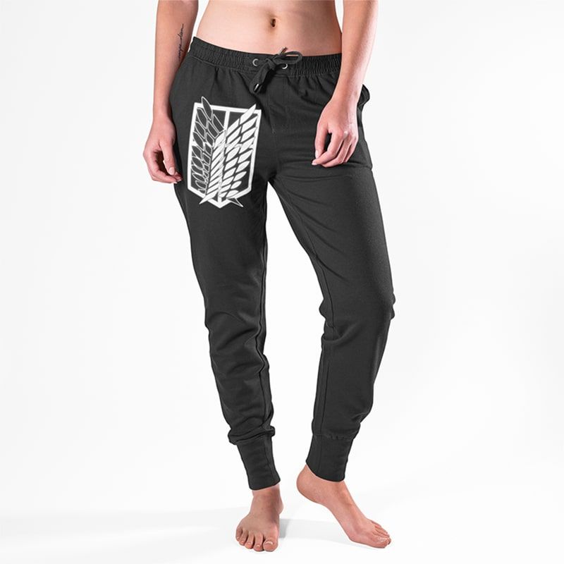 Attack on Titan Classic Emblem Look Sweatpants Joggers-Joggers-Activewear,Attack On Titan,Attack on Titan joggers,Joggers,Sweatpants