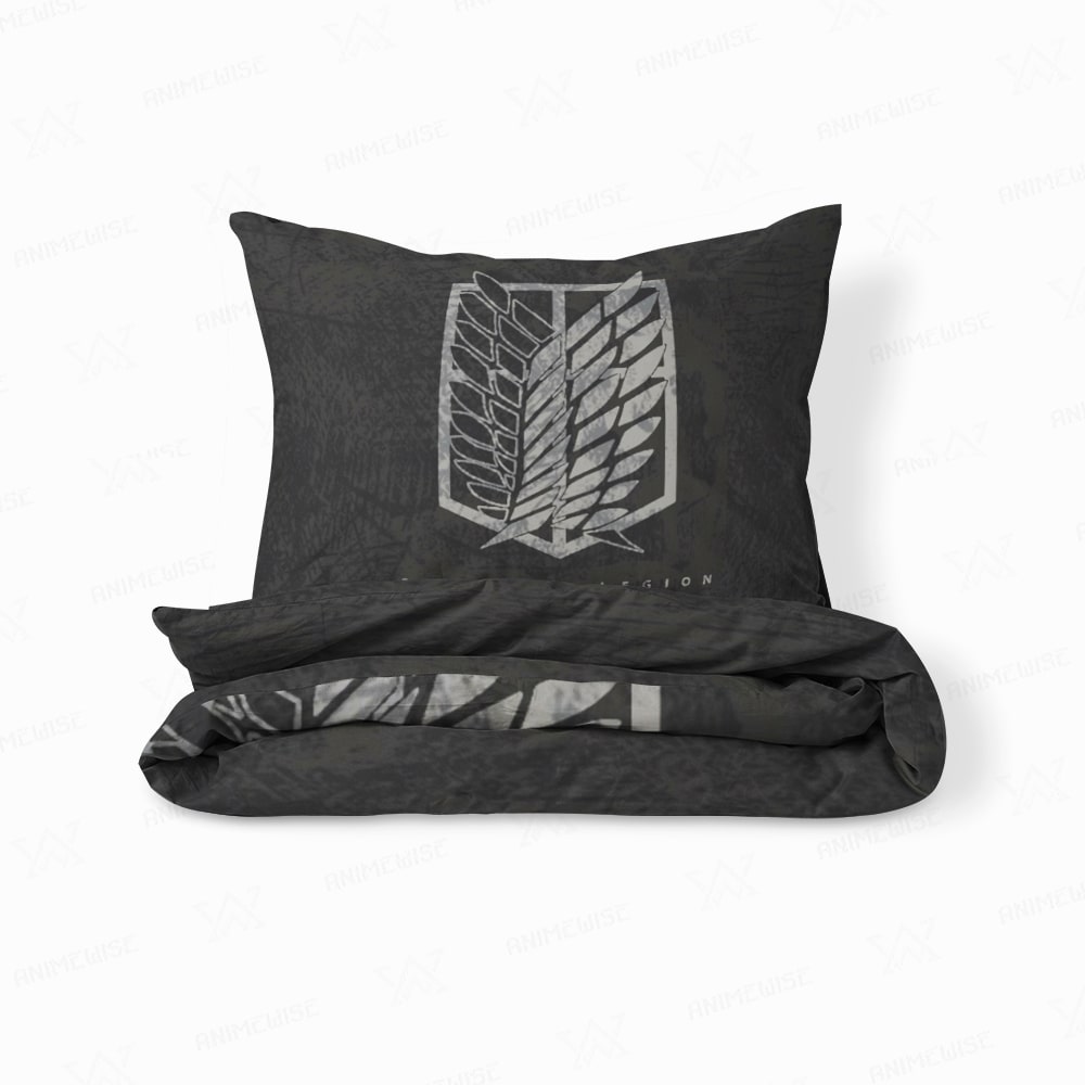 Attack on Titan Scouting Legion Emblem Comforter Set