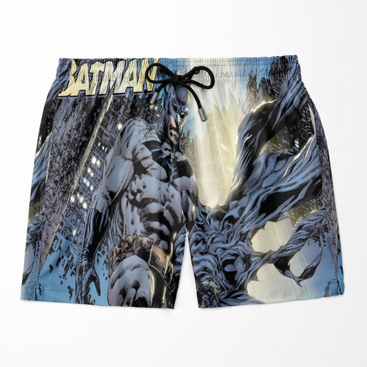 Batman Vintage Comic Look Brushed Shorts