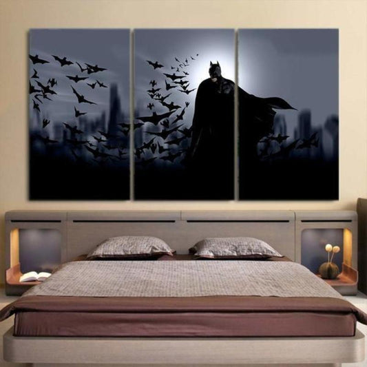 Batman Framed Canvas 3D Printed