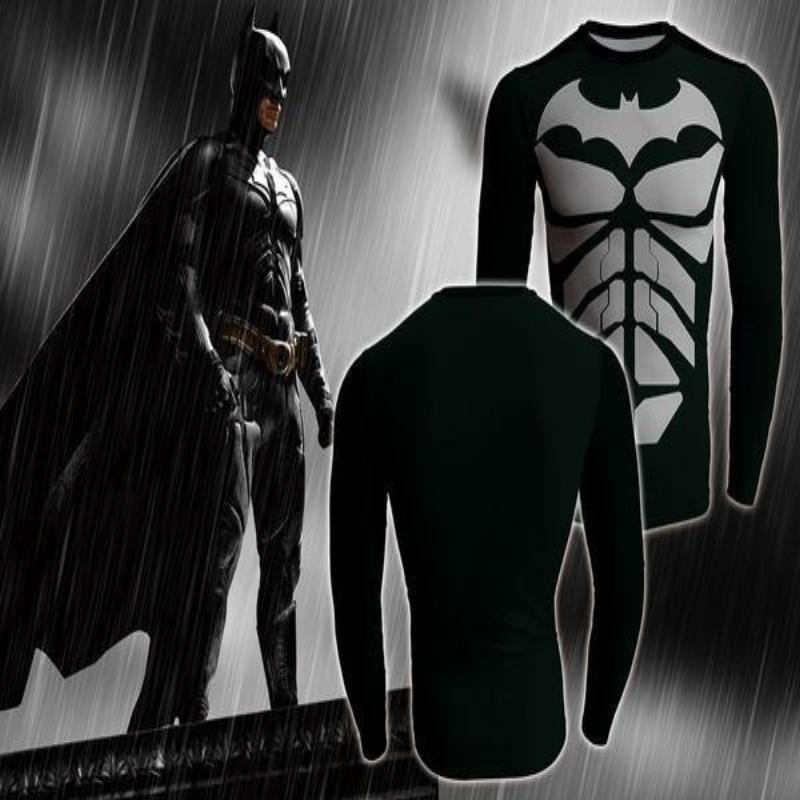 Batman Body Armour 3D Printed Batman Long Sleeve Shirt - Anime Wise