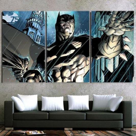 Batman Canvas Let Them All Come Batman Framed Canvas