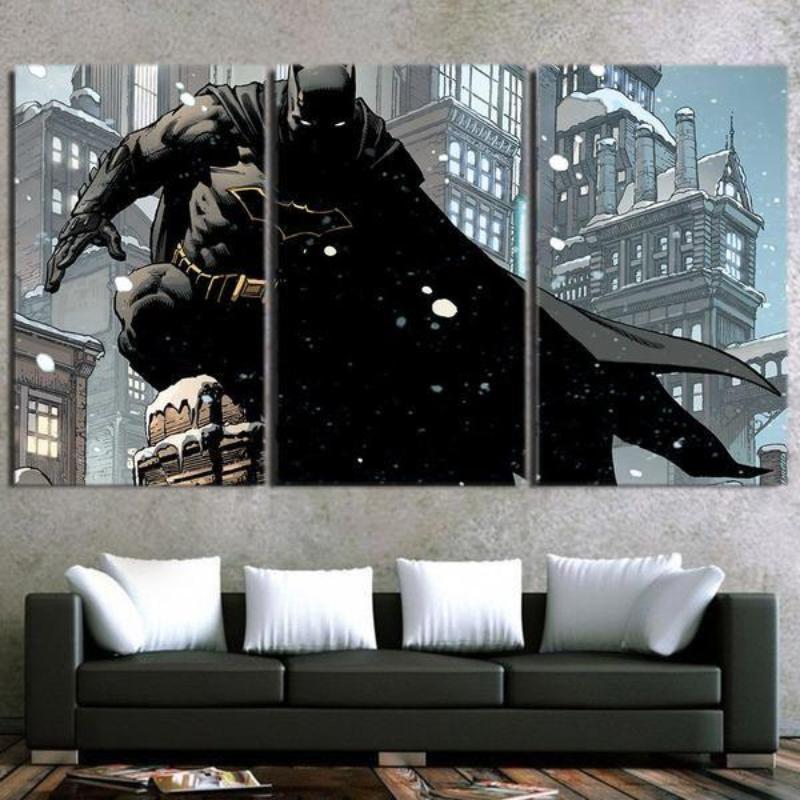 Batman Canvas Stealth 3D Printed Framed Canvas