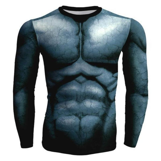Batman Steel 3D Printed Batman Long Sleeve Shirt