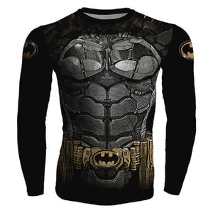 Batman Titanium 3D Printed Batman Long Sleeve Shirt