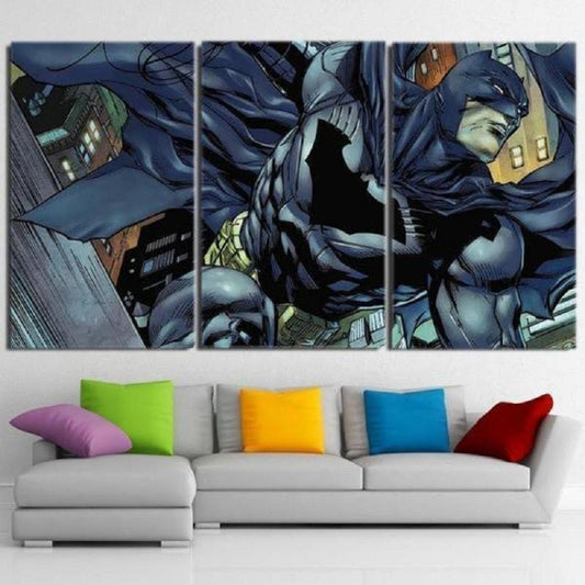 Batman Canvas To The Rescue 3D Printed Framed Canvas