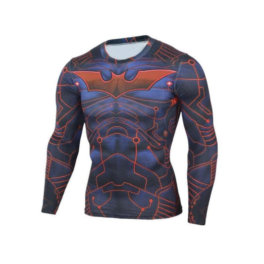 Batman Tron Style 3D Printed Batman Long Sleeve Shirt
