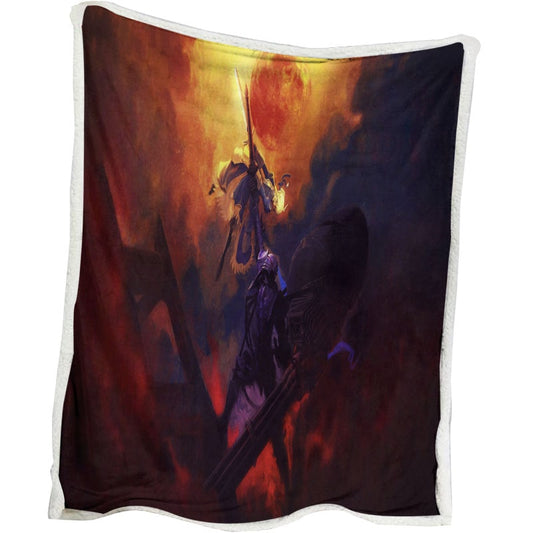 Fate Series Berserker Saber Fight Dream Space Soft Blend Fate Zero Blanket