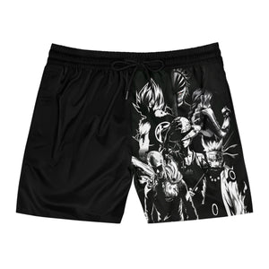 Big 5 Anime Legends Dragon Ball Naruto Luffy Shorts