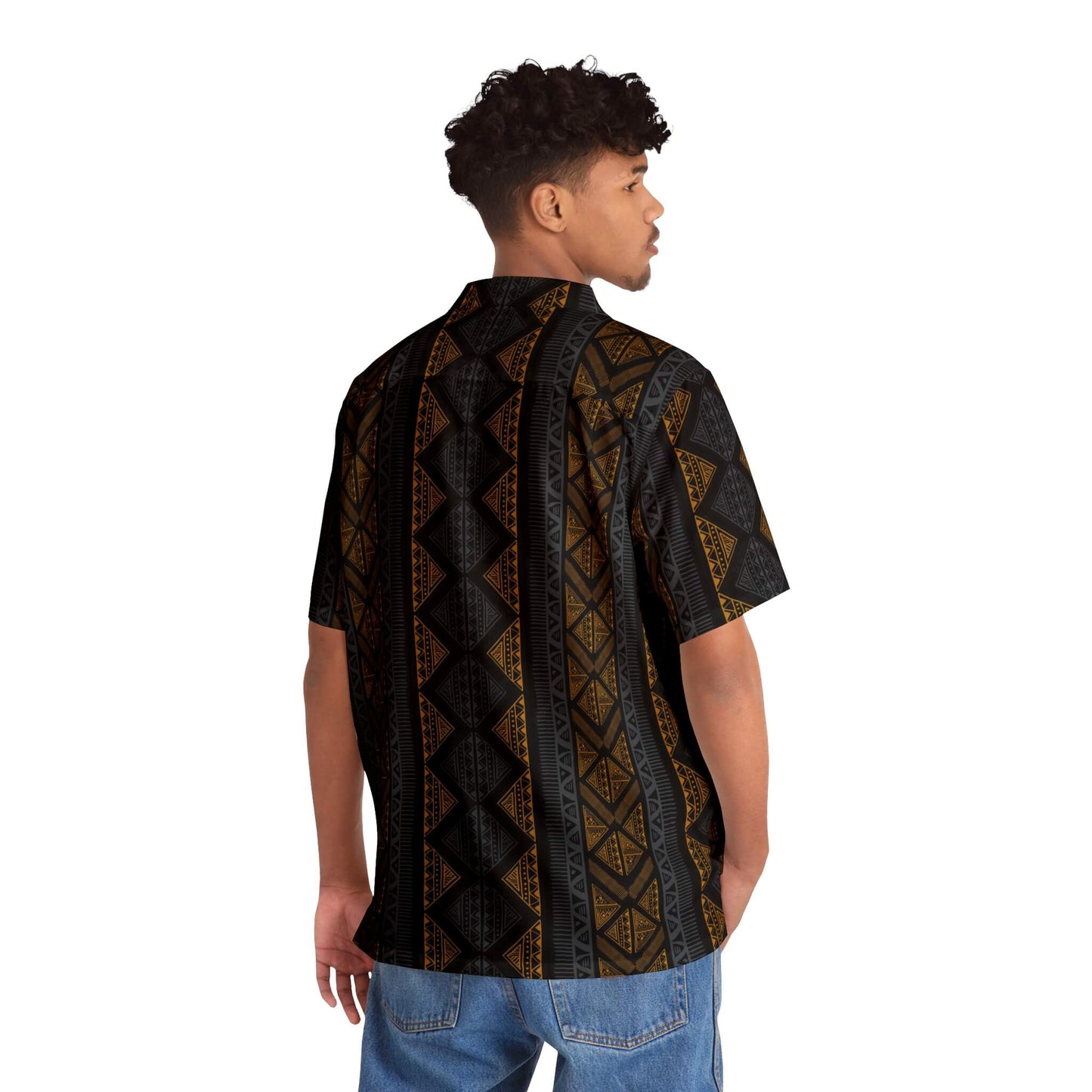 Black Panther Afro Ethanoic Fusion Hawaiian Shirt