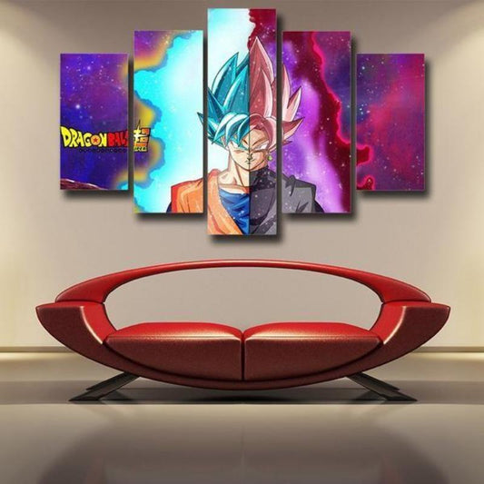 Black Goku SSJ Rose VS Goku Canvas SSJ Blue God Goku