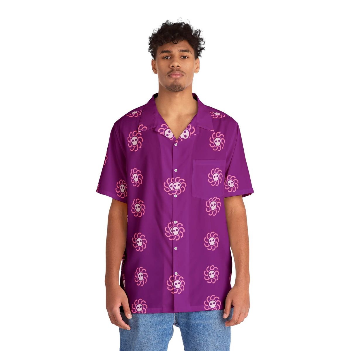 Boa Hancok Serpent All Over Brushed Hawaiian Shirt