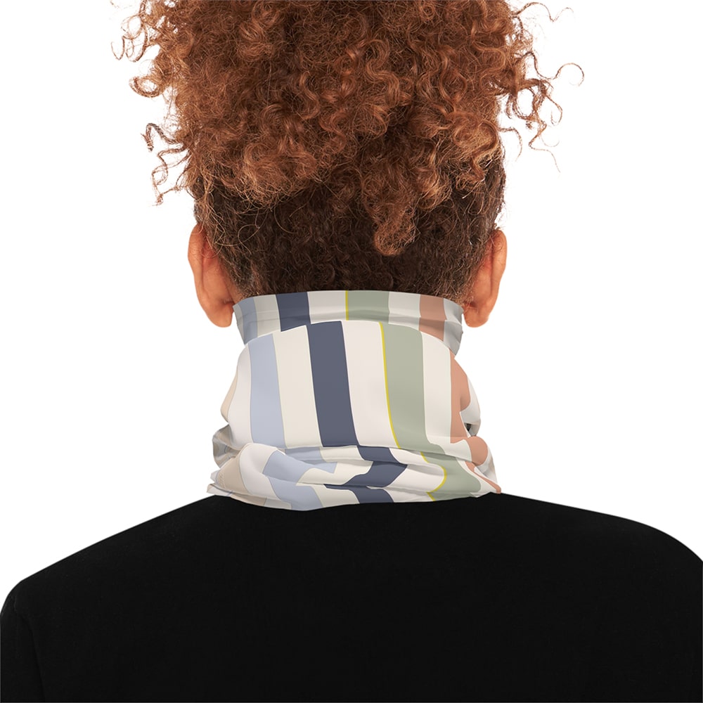 Bohemian Boho Chic Stripes Neck Gaiter Bandana Scarf