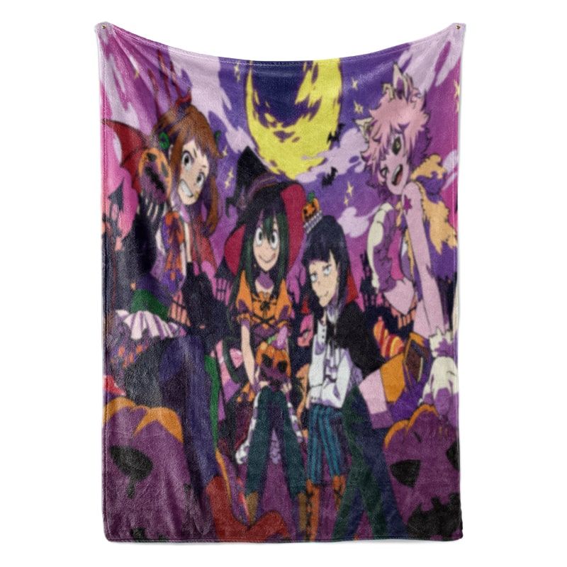 Boku No Hero Academia Girls  Halloween Blanket-My Hero Academia-Blanket,My Hero Academia,My Hero Academia Blanket