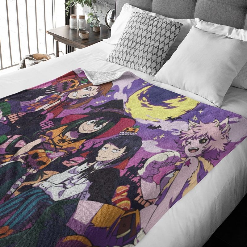 Boku No Hero Academia Girls  Halloween Blanket-My Hero Academia-Blanket,My Hero Academia,My Hero Academia Blanket