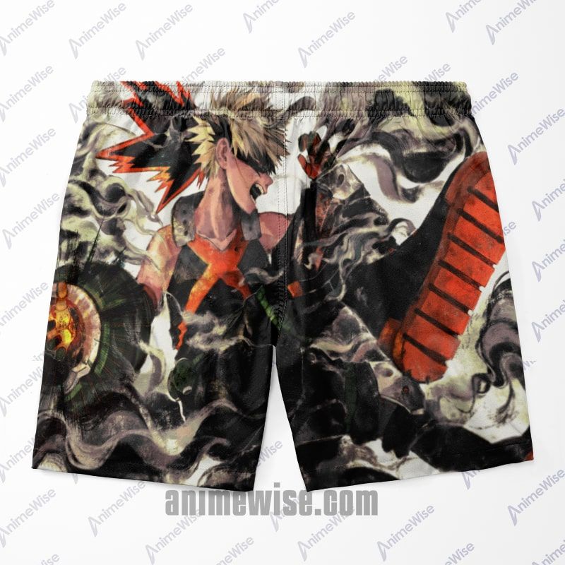 My Hero Academia Bokugo Katsuki Premium Brushed BNHA Shorts-Board Shorts-Board Shorts,Boku no Hero Academia,Bokugo Katsuki,meta-size-chart-swim-trunks-size-chart,My Hero Academia,Shorts