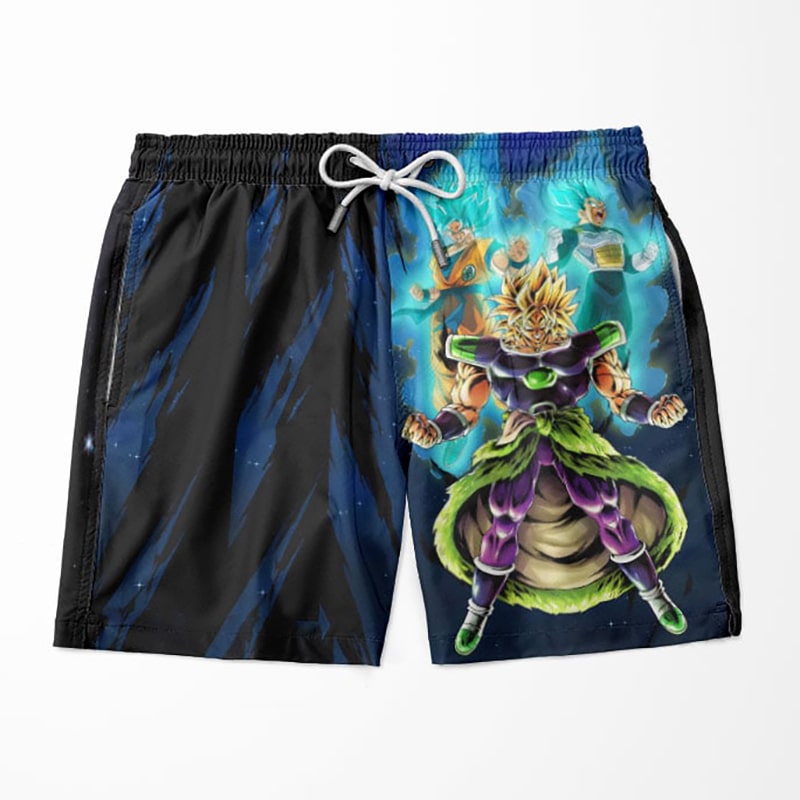 Goku Broly Vegeta Super Saiyan Trio Dragon Ball Z Shorts