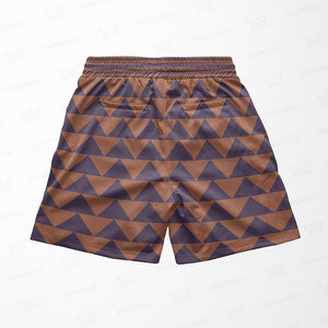 Zeppeli Pattern JoJo Mesh shorts