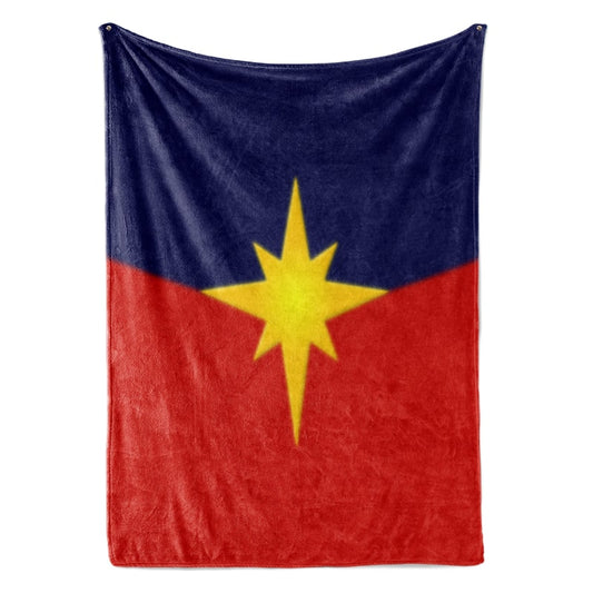 Captain Marval Logo Embossed Marvel Comics Blanket