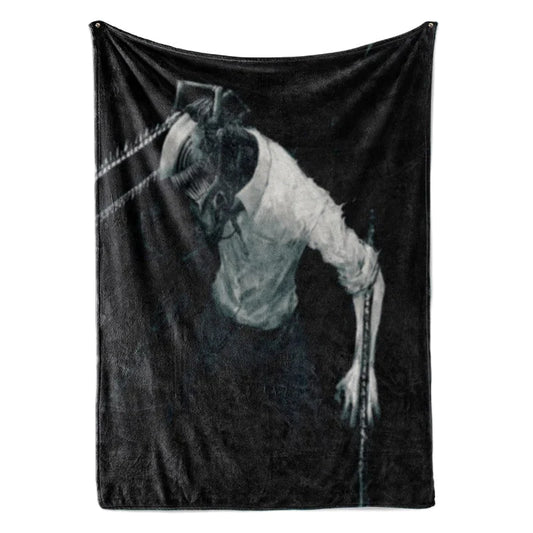 Chainsaw Devil Denji Dark Brushed Chainsaw Man Throw Blanket