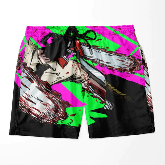 Chainsaw Man All Over Print Chainsaw Devil Shorts