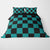 Water Breath Slayers Check Pattern Duvet Cover Set