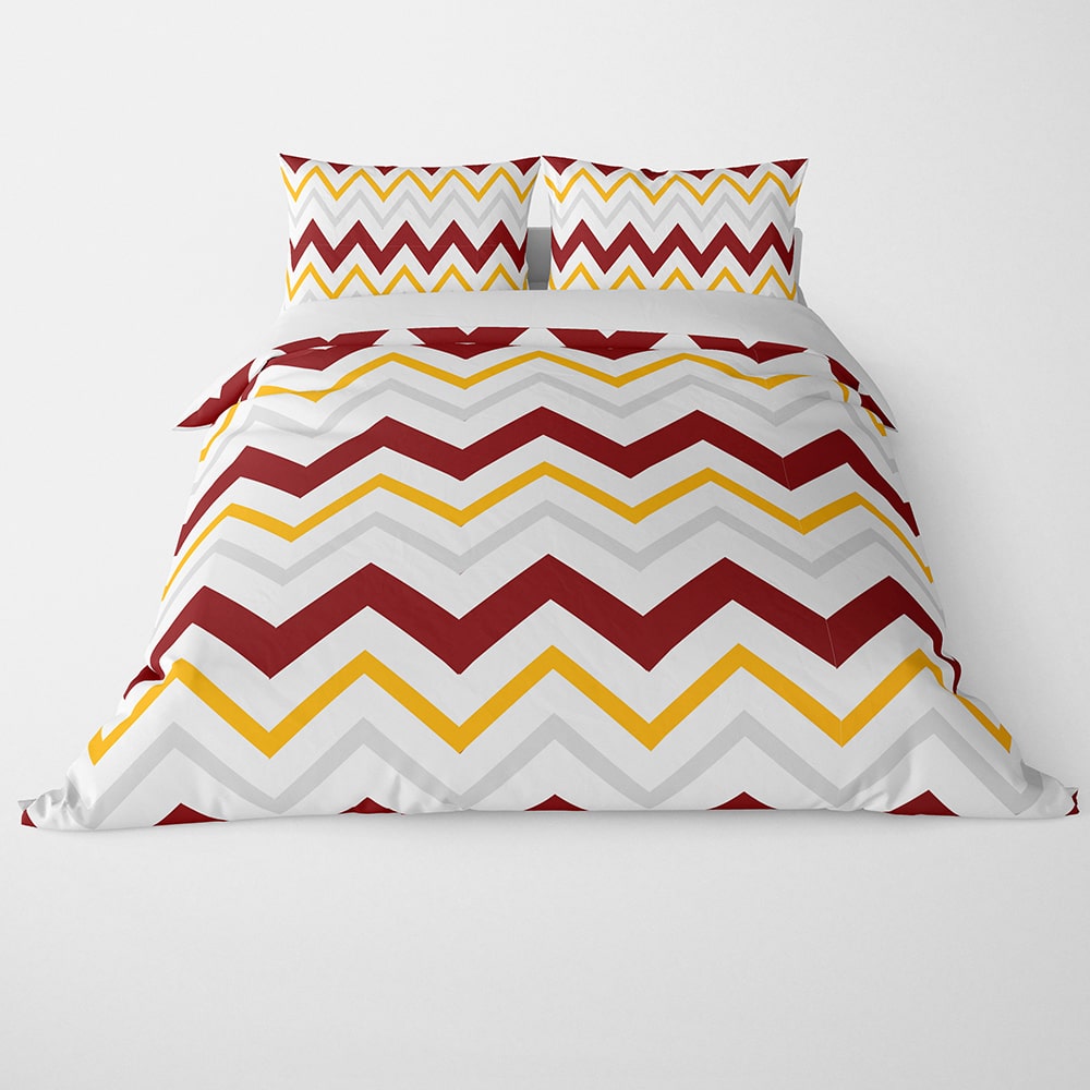 Chevron 3D Space Brushed Duvet Cover Bedding