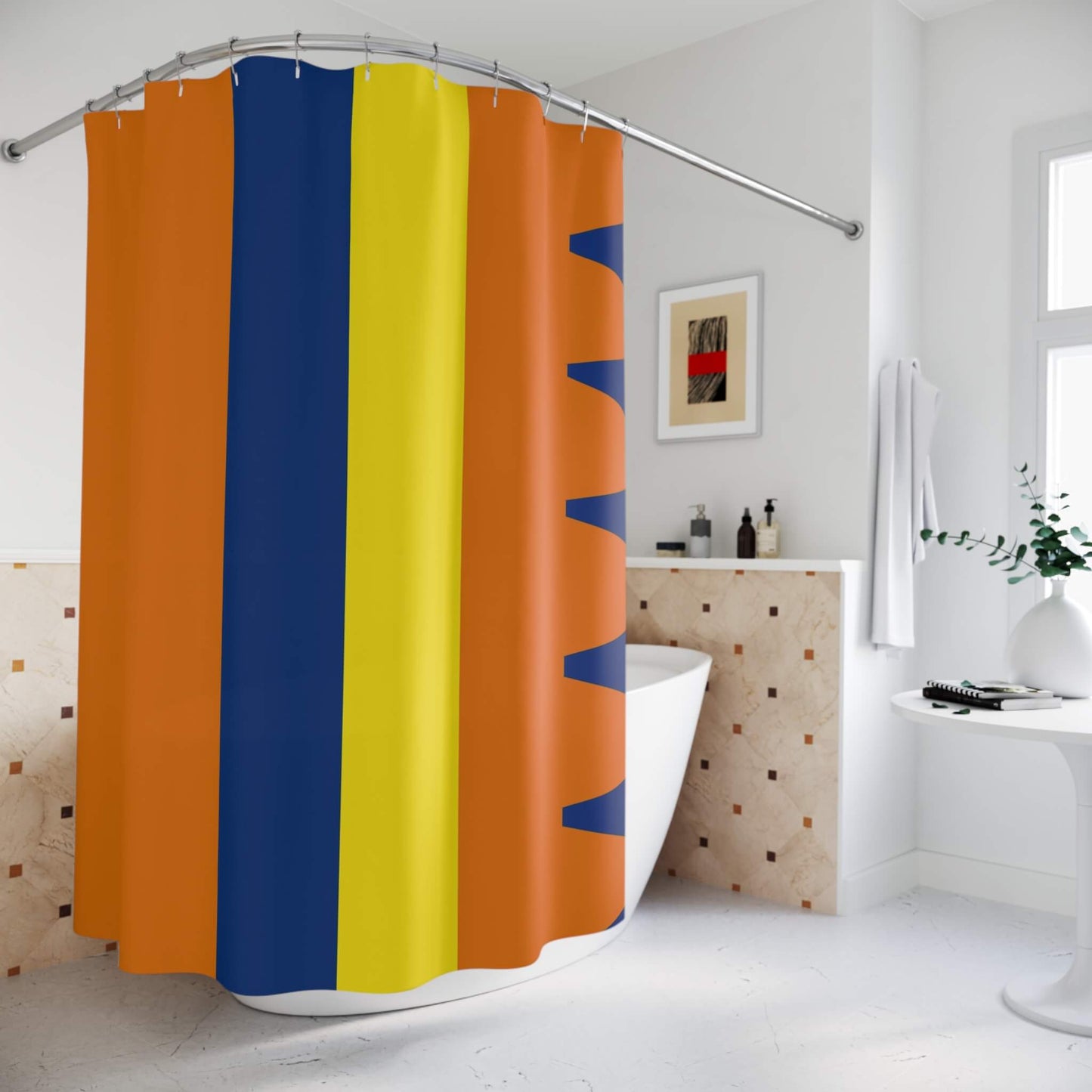 Professor Layton Chico Careta Pattern Shower Curtains
