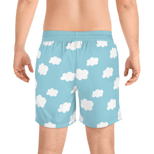 Cloud Abstract Pattern Swim Shorts