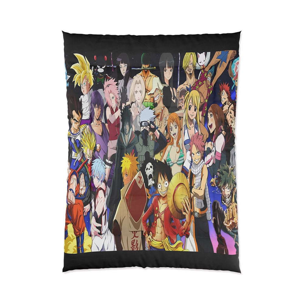 Buy Anime All Over Print Comforter Set - Anime Style Bedding
