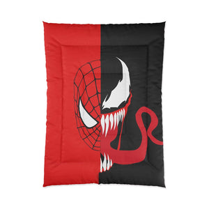 Spiderman Venom Crossover Half Blood Comforter Set Bedding