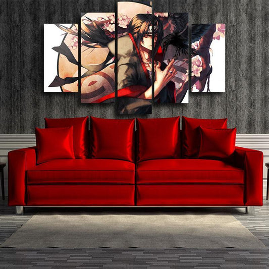 Cool Uchiha Itachi Wall 3D Printed Uchiha Canvas-Naruto-Canvas,Itachi Uchiha,MultiColor,Naruto