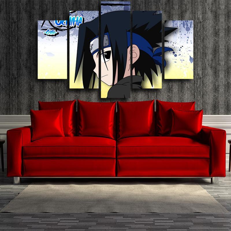 Cute Sasuke Naruto 3D Printed Naruto Canvas-Naruto-Canvas,MultiColor,Naruto