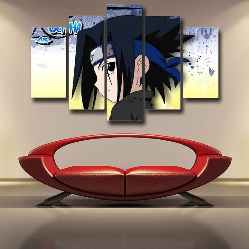 Cute Sasuke Naruto 3D Printed Naruto Canvas-Naruto-Canvas,MultiColor,Naruto