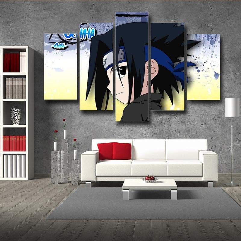 Cute Sasuke Naruto 3D Printed Naruto Canvas-Naruto-Canvas,MultiColor,Naruto